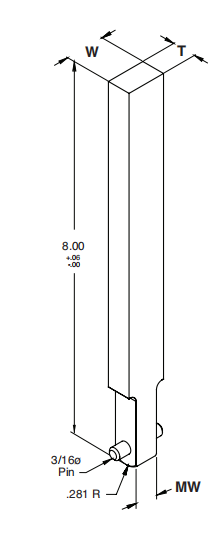 反式升降机™芯叶片CBV50X18L8；CBV50X43L8；CBV50X62L8；CBV50X87L8；CBV50X112L8；